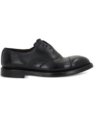 Premiata Leather Slip-On Brogues - Black