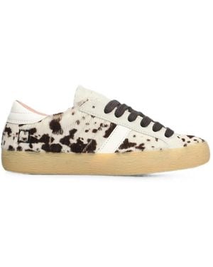 Date Sneakers Mit Animal-Print - Weiß