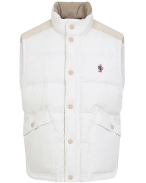 Moncler Button Corduroy Padded Jacket - White