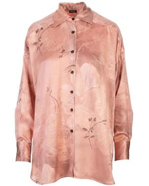 Kiton Floral-Print Shirt - Pink