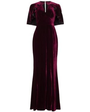 Temperley London Ashcombre Maxi Dress - Red