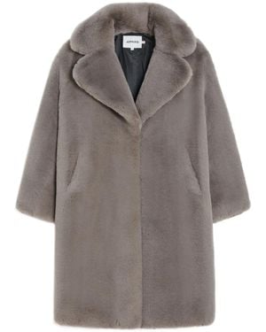 Apparis Steffi Faux-Fur Coat - Gray
