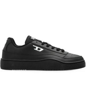 DIESEL S-Tracker-D Low Leather Sneakers - Black