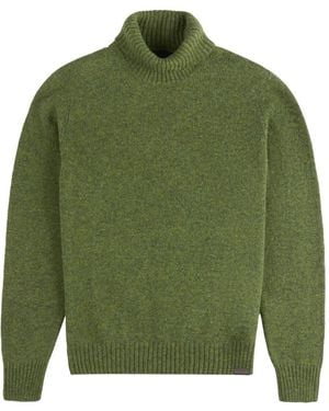 Fay Roll-Neck Sweater - Green