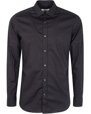 Tintoria Mattei 954 Button-Up Long-Sleeve Shirt - Blue