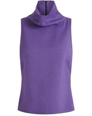 16Arlington High-Neck Top - Purple