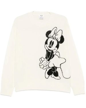 Liu Jo X Disney Minnie Mouse Intarsia-Knit Jumper - White