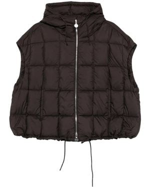 Ienki Ienki Gilet Matelassé Arco À Capuche - Black