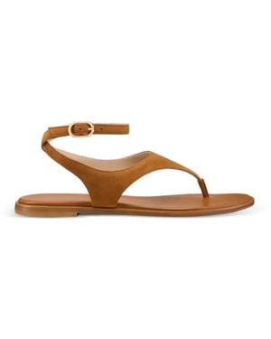 Stuart Weitzman Marley Suede Sandals - Brown