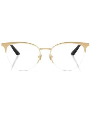 Versace Klassische Halbrandbrille - Natur