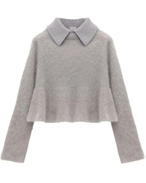 Loewe Mohair-Blend Jumper - Grey