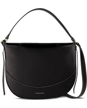 Vanessa Bruno Große Schultertasche Mit Abgerundetem Henkel - Schwarz