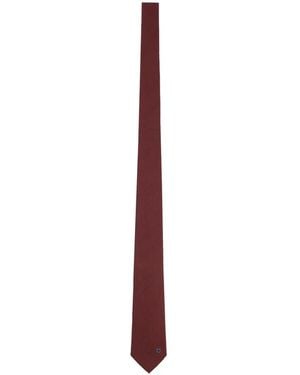 Ferragamo Gancini-Detail Tie - White