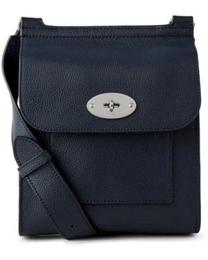 Mulberry Small Antony Leather Shoulder Bag - Blue