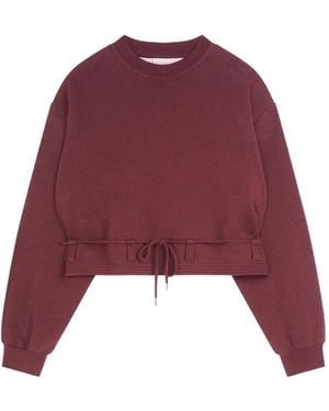 Dries Van Noten Cropped Sweatshirt - Red
