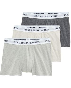 Polo Ralph Lauren Lot De Trois Boxers À Bande Logo - Grey