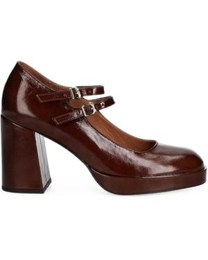 JONAK PARIS Verite Double-Strap Platform Court Shoes - Brown