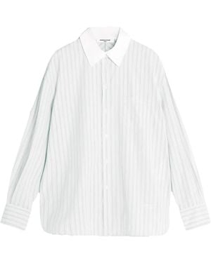 Maison Kitsuné Gestreept Blouse - Wit