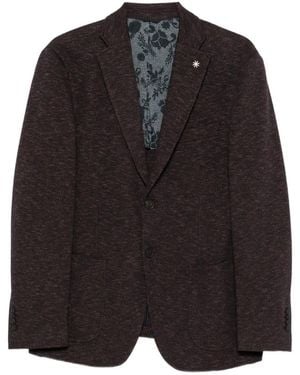 Manuel Ritz Micro-Patterned Blazer - Black