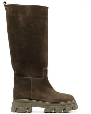 Gia Borghini Boots Green - Brown