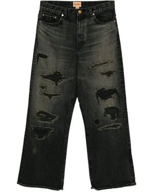 KAMIYA Jeans Con Effetto Vissuto - Grigio