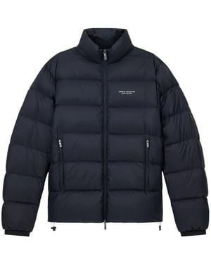 ARMANI EXCHANGE Zip-Up Puffer Jacket - Blue