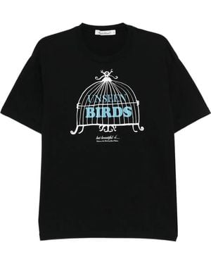 Undercover Graphic-Print Cotton T-Shirt - Black