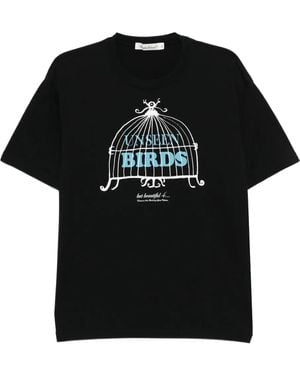 Undercover T-Shirt Mit Grafischem Print - Schwarz