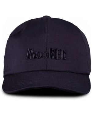 Moorer Embroidered-Logo Baseball Cap - Blue
