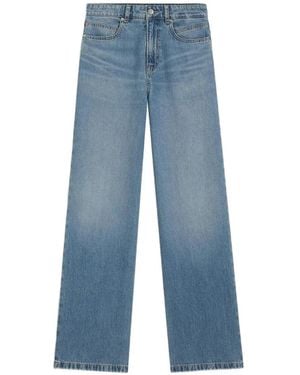 BOSS Marlene High-Waisted Regular-Fit Jeans - Blue
