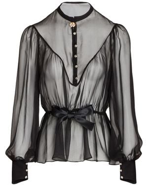 Giambattista Valli Silk Blouse - Black