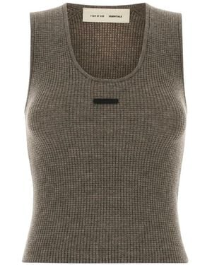 Fear Of God Waffle-Knit Tank Top - Grey