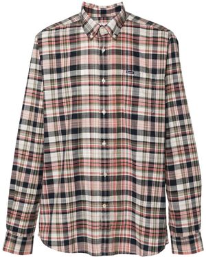 Barbour Plaid-Check Cotton Shirt - Pink