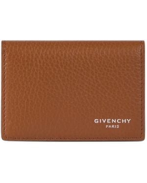 Givenchy Kartenetui Aus Gekörntem Leder - Braun