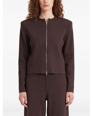 Frankie Shop Cardigan Mael Rembourré - Marron