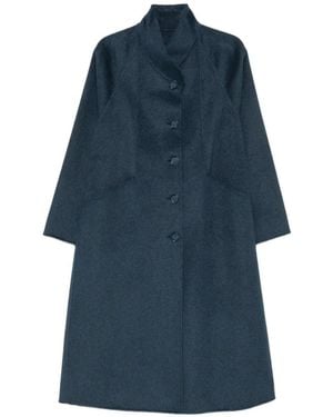 Emporio Armani Abrigo Con Botones - Azul