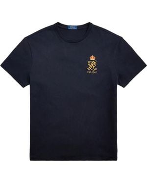 Polo Ralph Lauren Crown-Logo T-Shirt - Blue