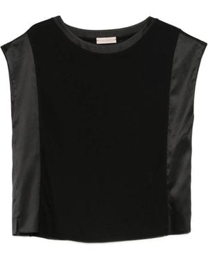 Purotatto Round-Neck Top - Black