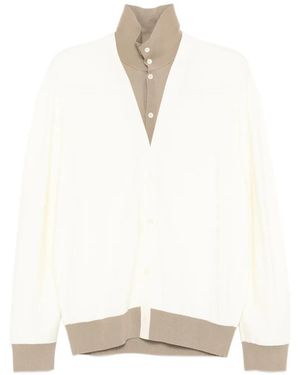 CROQUIS Layered Cardigan - White