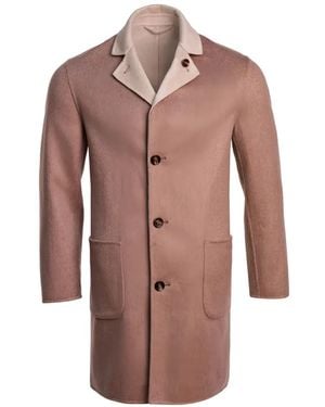 Kiton Parana1 Reversible Cashmere Coat - Pink
