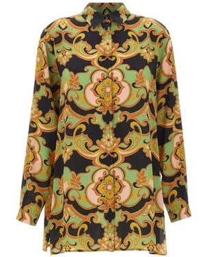 Etro Print Buttoned Shirt - Yellow