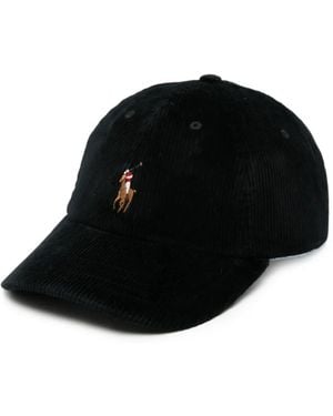 Polo Ralph Lauren Logo-Embroidered Beanie Hat - Black