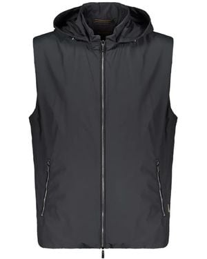 Moorer Water-Resistant Hooded Gilet - Black