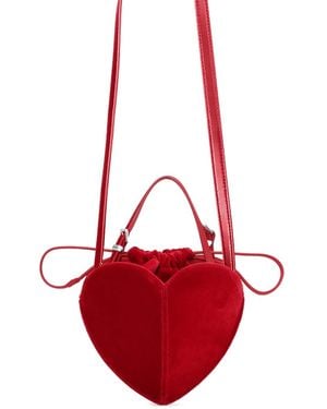 ROTATE BIRGER CHRISTENSEN The Velvet Heart Bag - Red