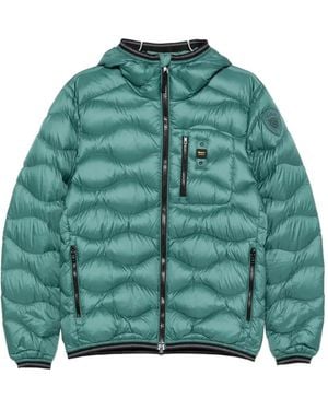 Blauer Quilted Hooded Jacket - Green
