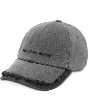 Feng Chen Wang Frayed Baseball Cap - Gray