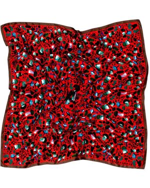 Bimba Y Lola Mushroom Kaleidoscope Scarf - Red