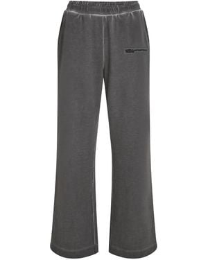 KARL LAGERFELD Washed Track Trousers - Grey