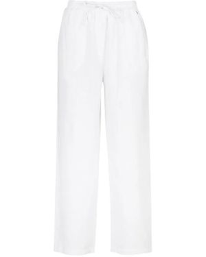 Barbour Drawstring Palazzo Pants - White