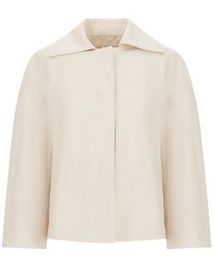 Herno Long-Sleeve Cape - White